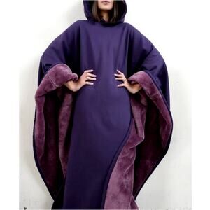 Free The Sheep Unisex Arcane Dark Purple Eden Hoodie 5'11 Size 3